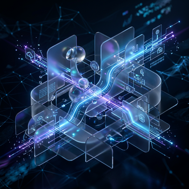 Abstract Digital Technology Representation
